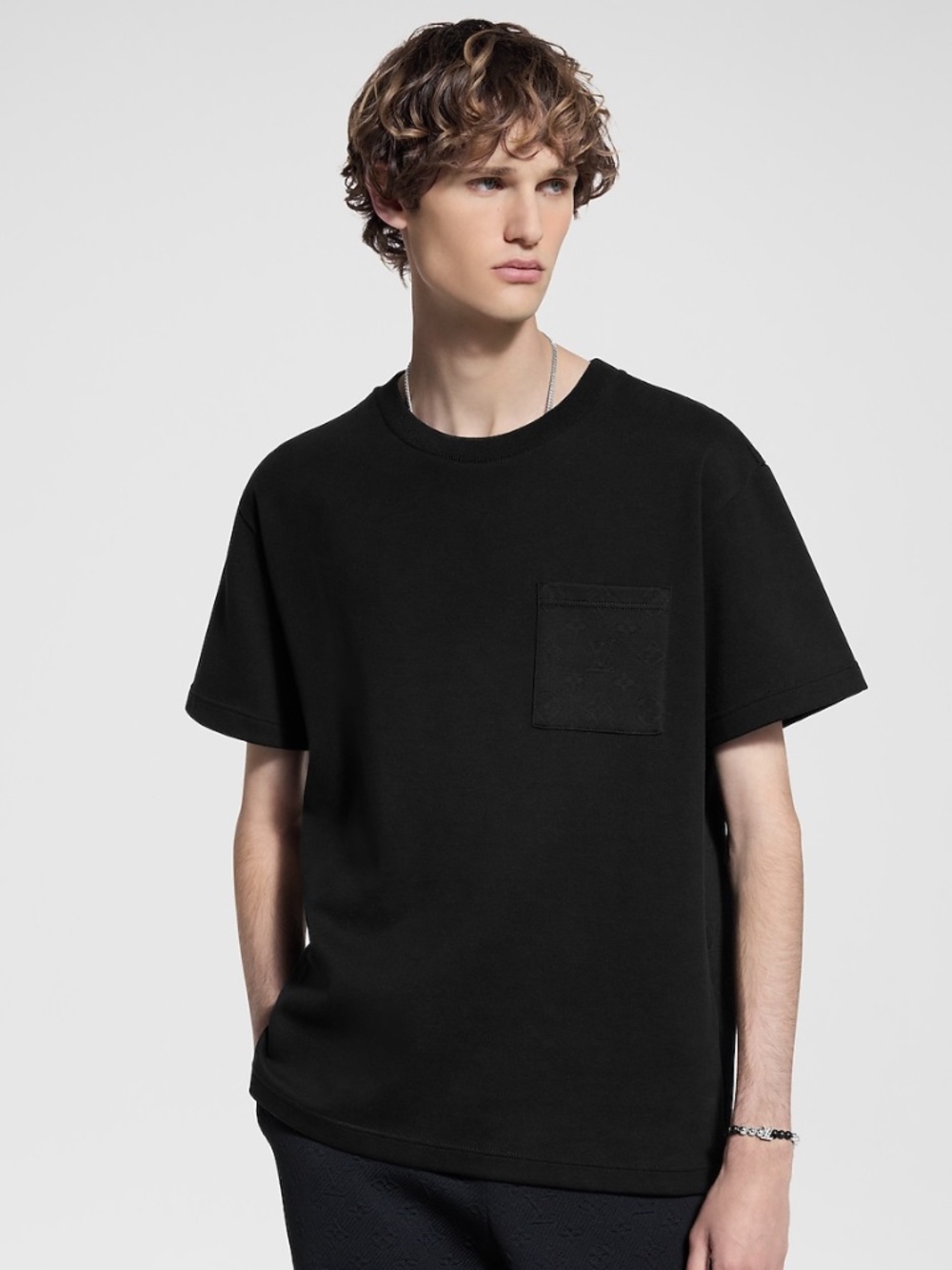 Louis Vuitton Black Monogram Pocket T-Shirt